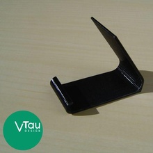 phone holder minimal mobile stand easy print vtau design gadget free desk simple elegant gift ideas 3d print model - Mito3D