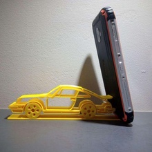 phone holder porsche 911 type design deco case support g frog vintage sports art 3d print model - Mito3D