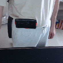 phone holder smartphone belt gadget 3d print model - Mito3D