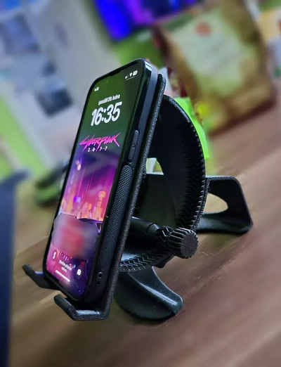 téléphone titulaire soutien lisse inclinaison ajustement iphone soutenir mobile 3d print model - Mito3D