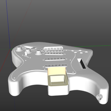 phone holder strat gadget guitar 3d print model - Mito3D