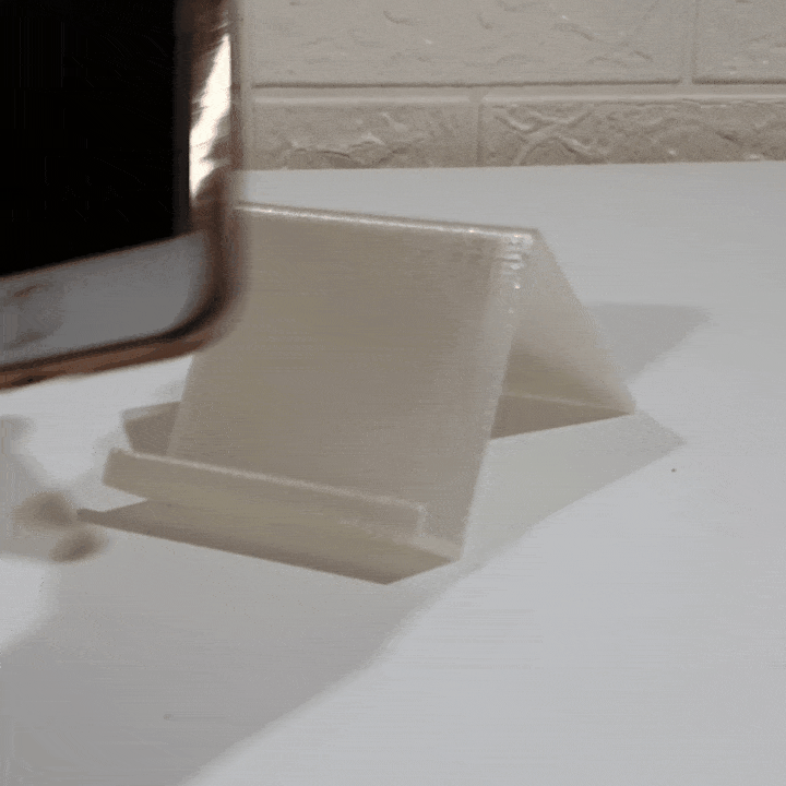phone stand desk holder 3D print model - Mito3D
