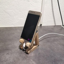 phone stand gadget support smartphone display cnc wood flashforgecults 3d print model - Mito3D