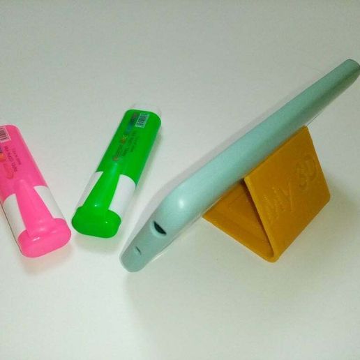 phone stand base diy home my3d simple mobile_phone 3D print model - Mito3D