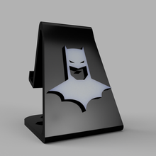 phone stand - batman gadget iphone samsung support oneplus folding adaptable 3d print model - Mito3D