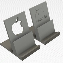 phone stand android iphone gadget apple charging dock holder wireless charger mobile 3d print model - Mito3D