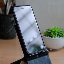 phone stand cable routing gadget dock charger mobile device management 3d print model - Mito3D