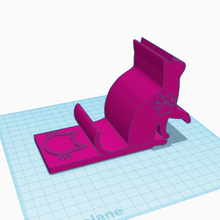 Telefon Stand Katze Zahl autistisch Kind Unterstützung Autismus nett 3d print model - Mito3D