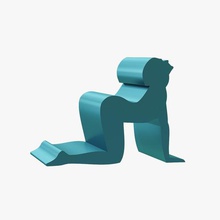 suporte do telefone de joelhos gadget a forma modelo impressão 3d silhueta bonita pose mulher tablet titular stand estilo cachorrinho ajoelhado 3d print model - Mito3D