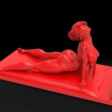 téléphone stand de jolie fille la maison bureau sexy-fille sexy corps humain 3d print model - Mito3D