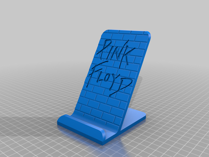 phone stand pink floyd wall easy print iphone smartphone holder mobile 3d print model - Mito3D