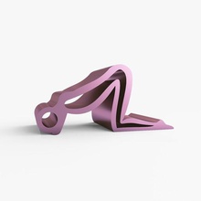 phone stand pose gadget ass shape model silhouette beautiful tablet holder style doggy kneeling 3d print model - Mito3D