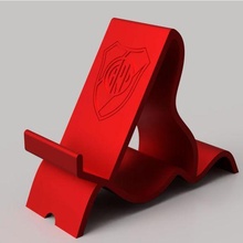 phone stand river logo gadget plate holder argentina football tablet 3d print model - Mito3D