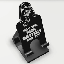 phone stand star wars home support telephone holder cell mobile darth vader iphone 3d print model - Mito3D