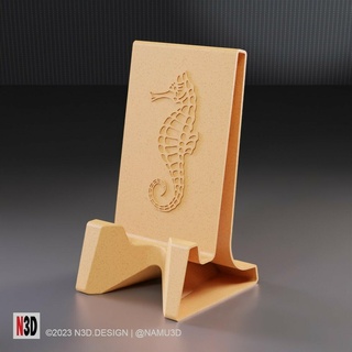 phone stand vese mode seahorse 3d print model - Mito3D