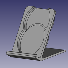 phone stand wireless charging 3d print model - Mito3D