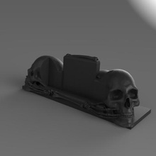 phone support gadget bracket skull skeleton cellular 3d print model - Mito3D