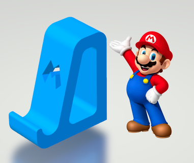 phone support mario bros game niantic 3d print model - Mito3D