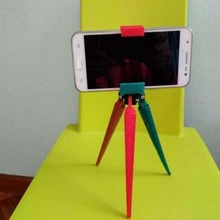 phone tripod 2 sizes mobile rubber band smartphone holder stand spring telephone mobile_phone 3d print model - Mito3D