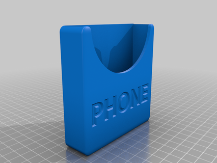 phone wall pocket organization home office desk 3d print model - Mito3D