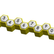 phonenumber board car honeycomb edition number honey toy crashpad dashboard 3d print model - Mito3D