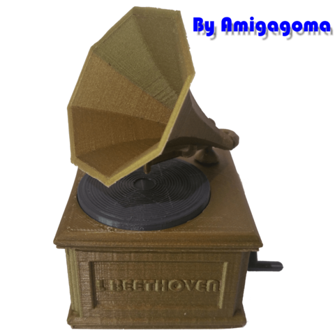phonograph various music box amigagoma entertainment 3D print model - Mito3D