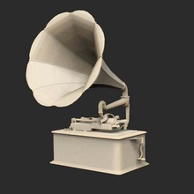 phonographe x2 jeu accessoires de le cylindre cthulhu appel 3d print model - Mito3D