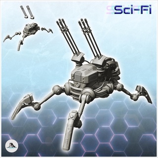 foreus mücadele robot 5 gelecek sci fi sf İleti kıyamet masaüstü bilimkurgu savaş oyunları gezegen keşif rpg araç arazi manzara mini oyunu tamirci şekil minyatürler silah Bilim kurgu siberpunk postapo fütüristik Mars Uzay star yarı 3d print model - Mito3D