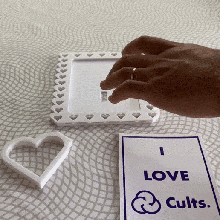 photo Cadre cadre cœur l'amour Saint Valentin journée décoration 3d print model - Mito3D