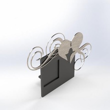marco de la foto casa amor valentin corazón 3d print model - Mito3D