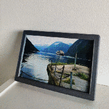 photo frame flashforgecults art minimalistic geometry diy led 3d print model - Mito3D