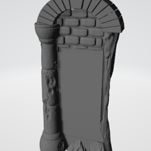 foto telaio antico pilastri impostato 4 cancello porta giochi tavolo 3d print model - Mito3D