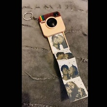 foto Instagram moda social Câmera porta rede arte chaveiro 3d print model - Mito3D