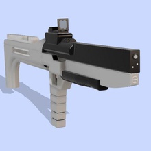 fotón rifle de flash juego props mcculloch industrias agujero negro arrowverse 3d print model - Mito3D