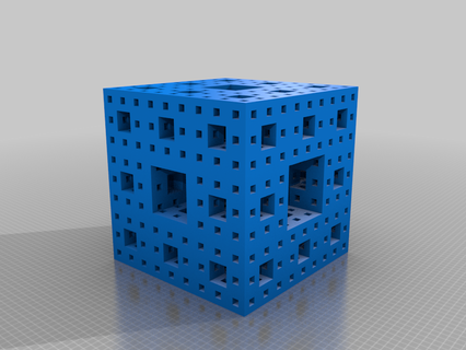 photonique fractale cube 3d conception math art 3d print model - Mito3D
