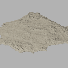 physical map iberian peninsula - spain education mountain toy 3d river 3d print model - Mito3D