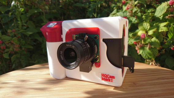 pi hqcam framboise caméra enceinte Cas gaine électronique 3d print model - Mito3D