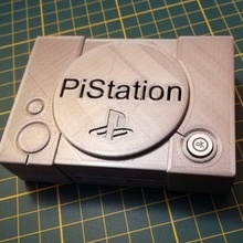 pi4station v10 raspberry console pi4 playstation recalbox gaming retro case 3d print model - Mito3D