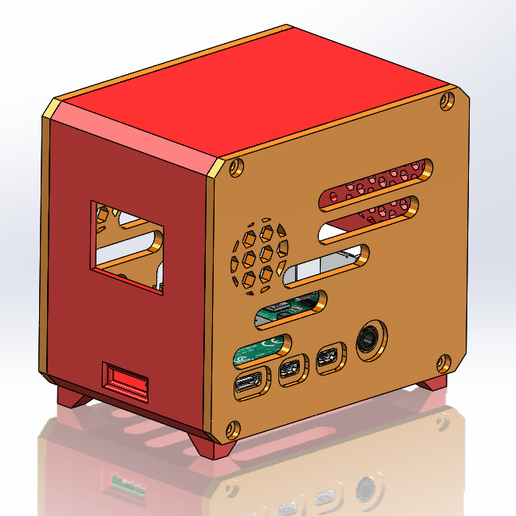 pi 4b caso bainha 3D print model - Mito3D