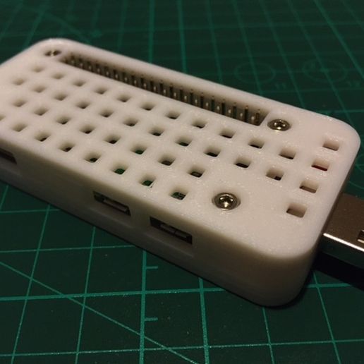 pi USB vástago caso funda artilugio frambuesa 3D print model - Mito3D