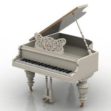 Klavier großartig Musical Instrument 3d print model - Mito3D