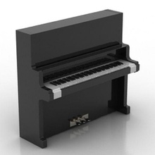 piano musical instrumento música 3d print model - Mito3D