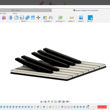 piano percha teclado llave soporte llavero 3d print model - Mito3D