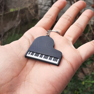 piano keyboard keychain music classic 3d print model - Mito3D
