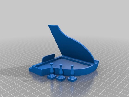 piano phone dock modified case stand mobile 3d print model - Mito3D