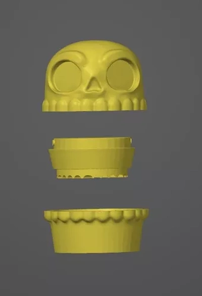 pica calavera tools skull grinder 420 3d print model - Mito3D