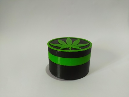 pica amoladora logo marijuana herramientas 3d print model - Mito3D
