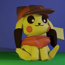 Pikachu figura 3d print model - Mito3D