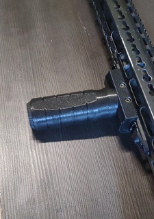 picatinny agarre airsoft mlok m lok delantero apretón pistola rifle ensamblador 3d print model - Mito3D