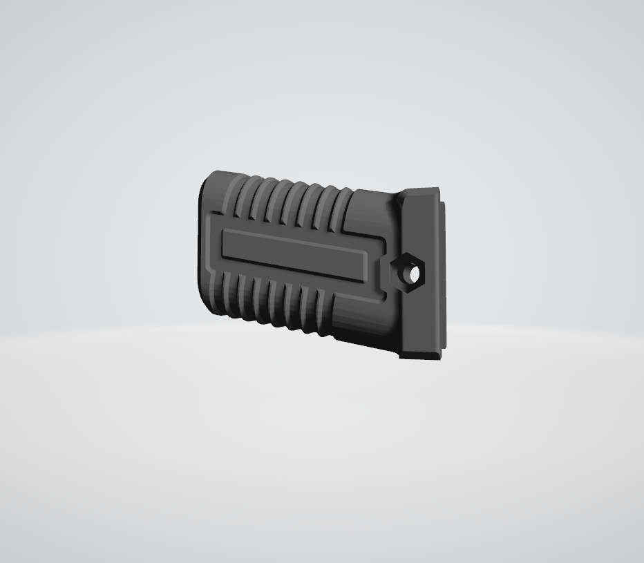 picatinny grip airsoft ris rail army gun tactical foregrip attachment mlok 3D print model - Mito3D